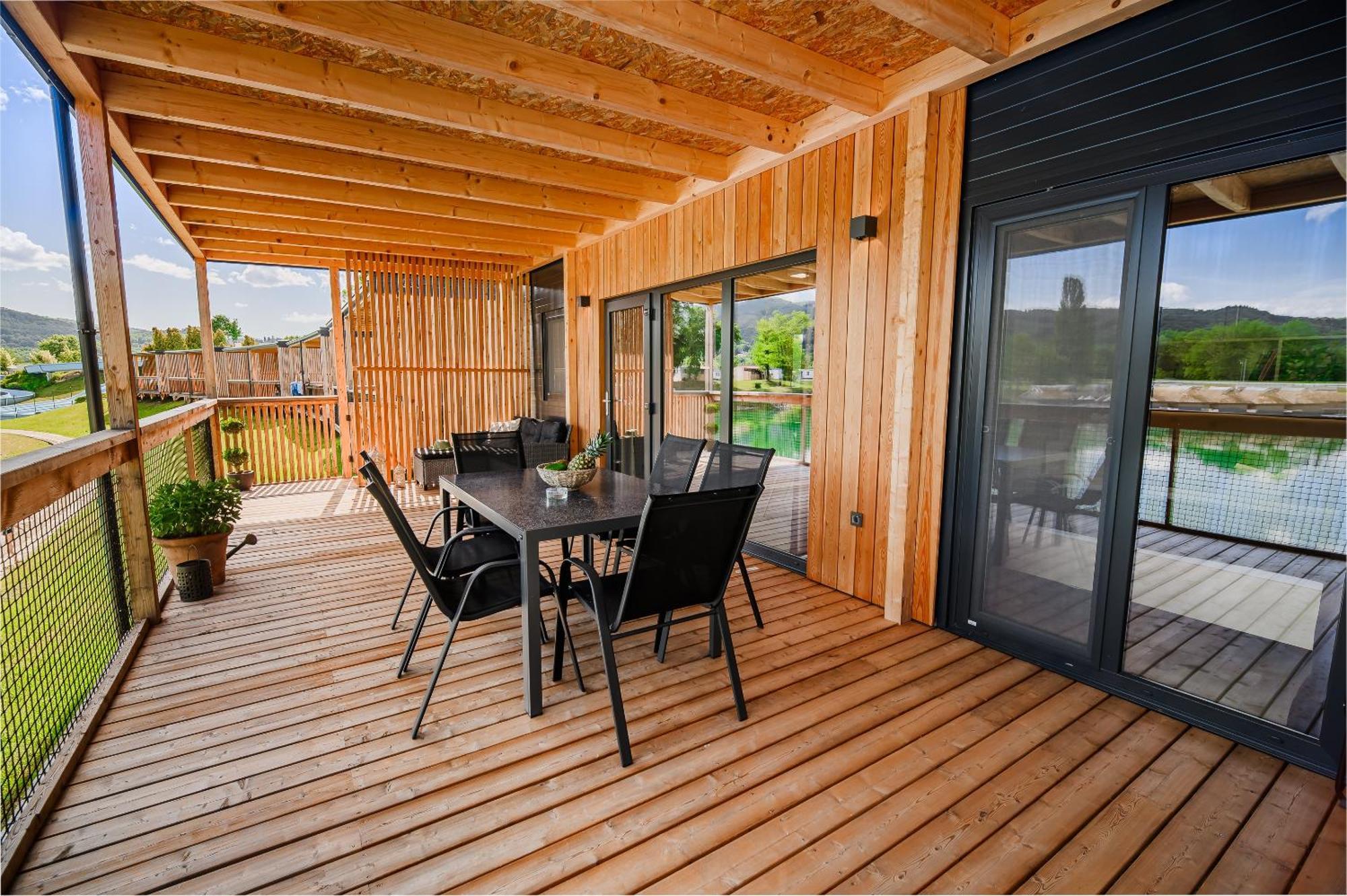 Deluxe Lake View Mobile Homes With Thermal Riviera Tickets Catez ob Savi Kültér fotó
